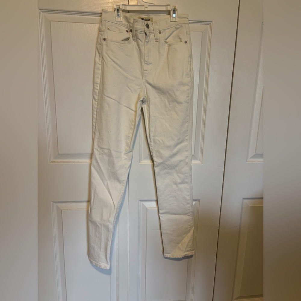 Madewell the high rise slim boyfriend jean white size 25 Tall